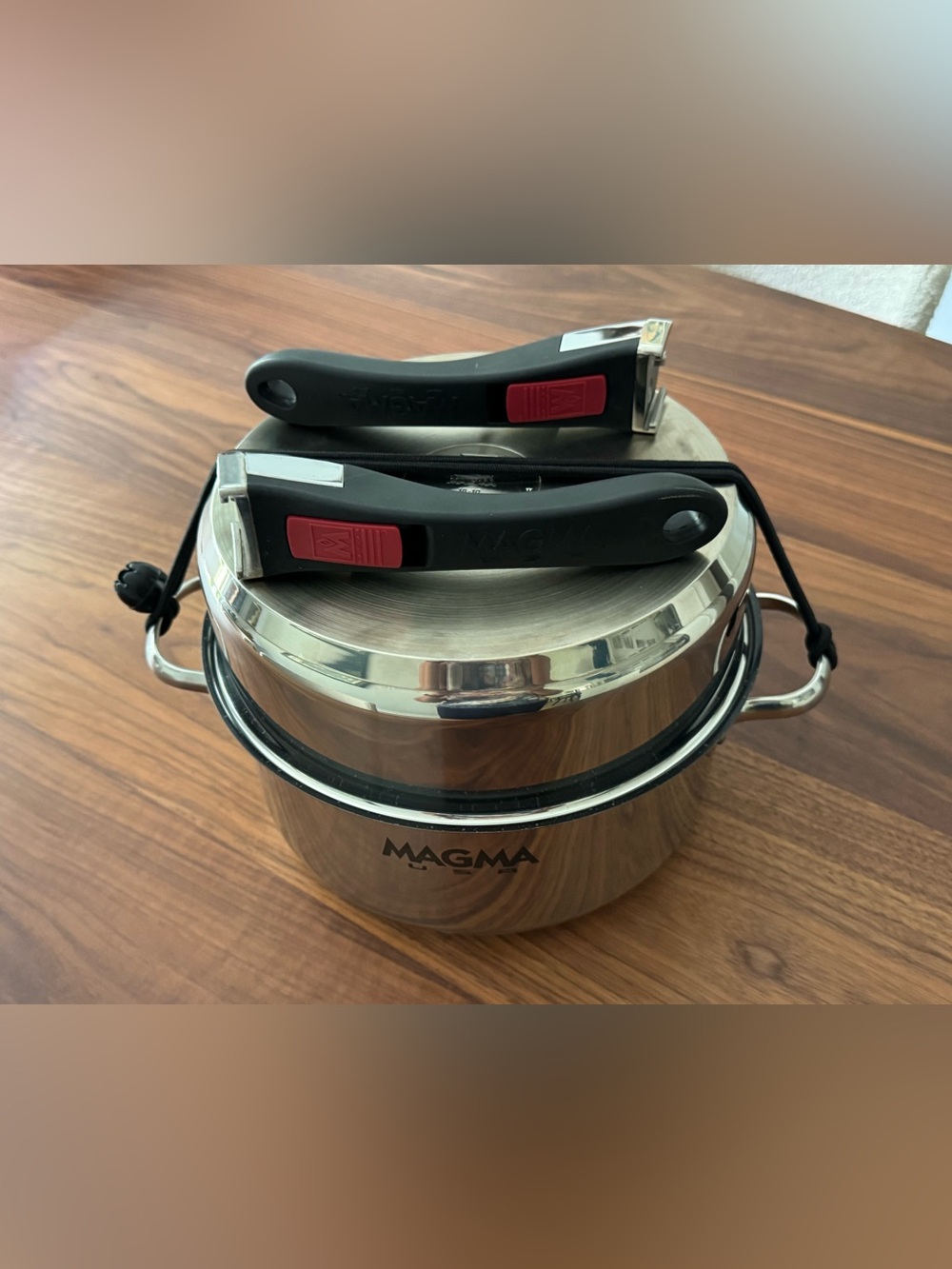 Magma 10 Piece Gourmet Nesting Ceramica Non-Stick Stainless Steel Cookware Set